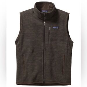 Patagonia (Large) Worn Wear Better Sweater Vest in Dark Heathered Walnut Brown